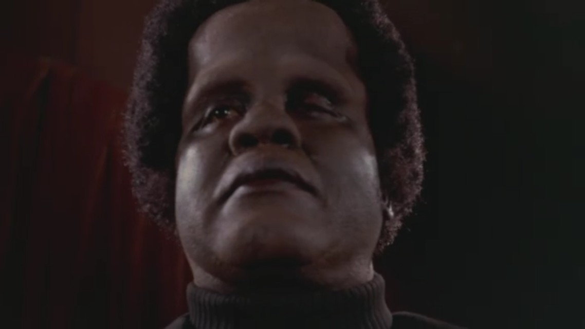 A scene from the horror movie Blackenstein