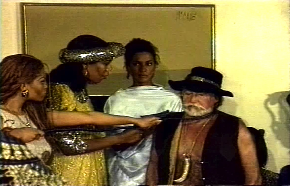 A scene from the horror movie Female Slaves Revenge (AKA Apartheid Slave Women's Justice)
