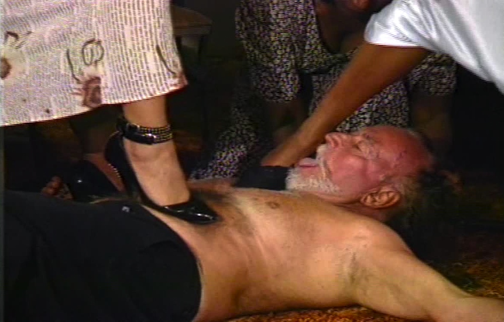A scene from the horror movie Female Slaves Revenge (AKA Apartheid Slave Women's Justice)