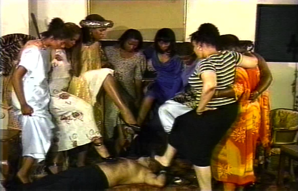 A scene from the horror movie Female Slaves Revenge (AKA Apartheid Slave Women's Justice)