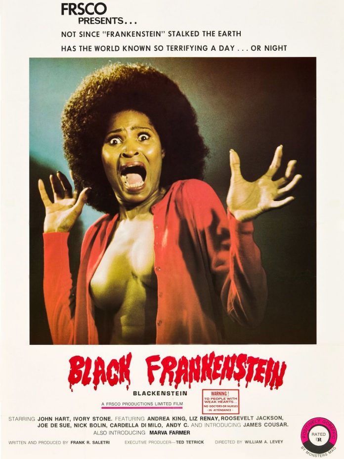 Blackenstein horror movie poster