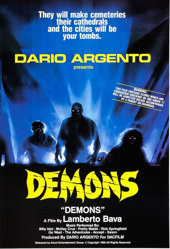 Demons horror movie poster