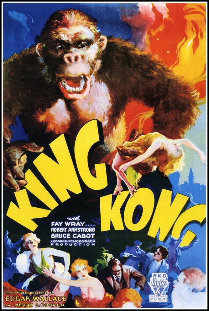 King Kong (1933) horror movie poster