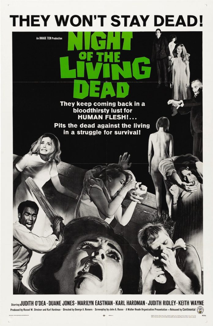 George Romero's Night of the Living Dead horror movie poster