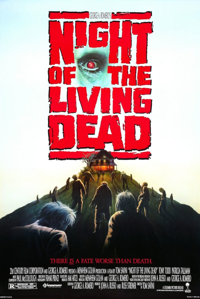 Night of the Living Dead 1990 horror movie remake poster