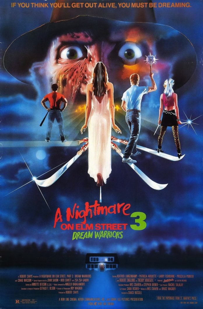 A Nightmare on Elm Street 3: Dream Warriors horror movie poster