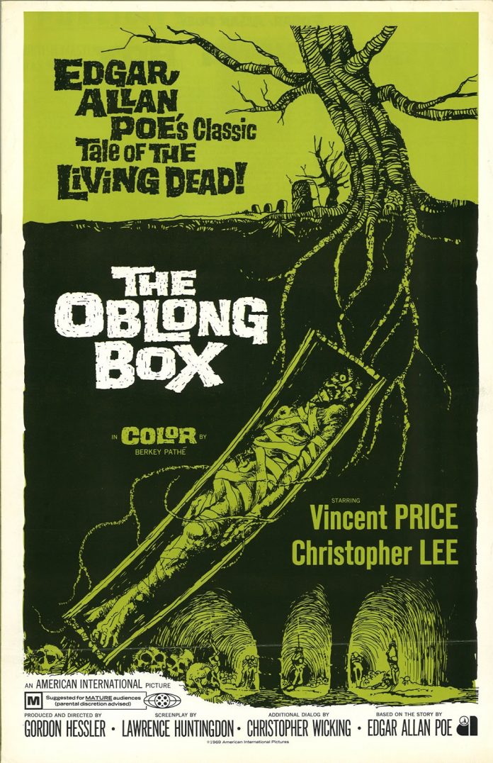 The Oblong Box horror movie poster