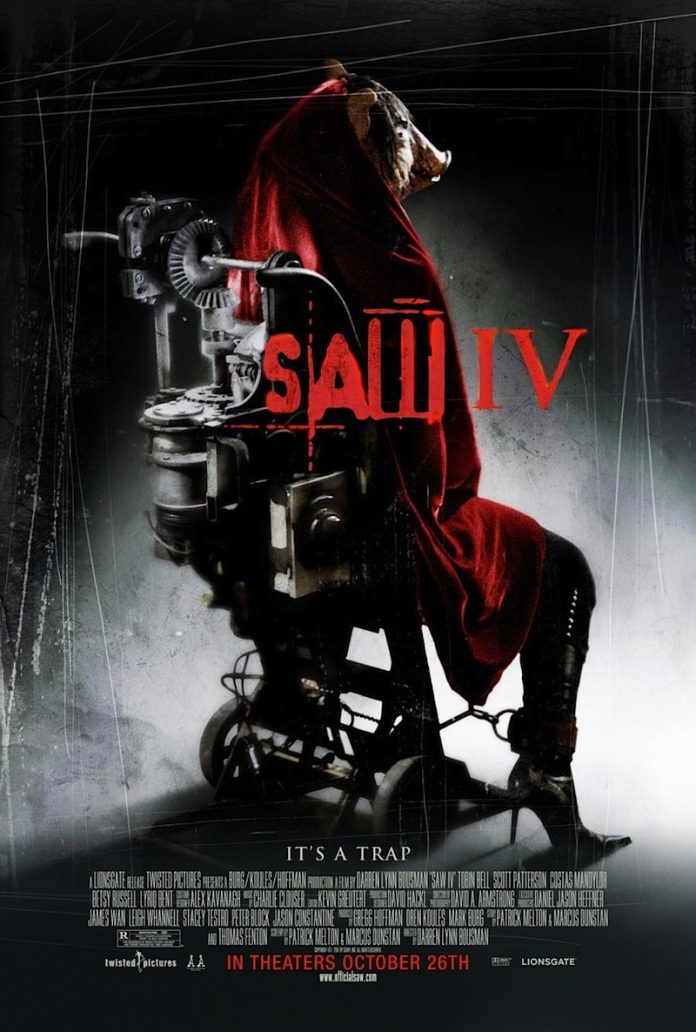Saw IV horror movie poster
