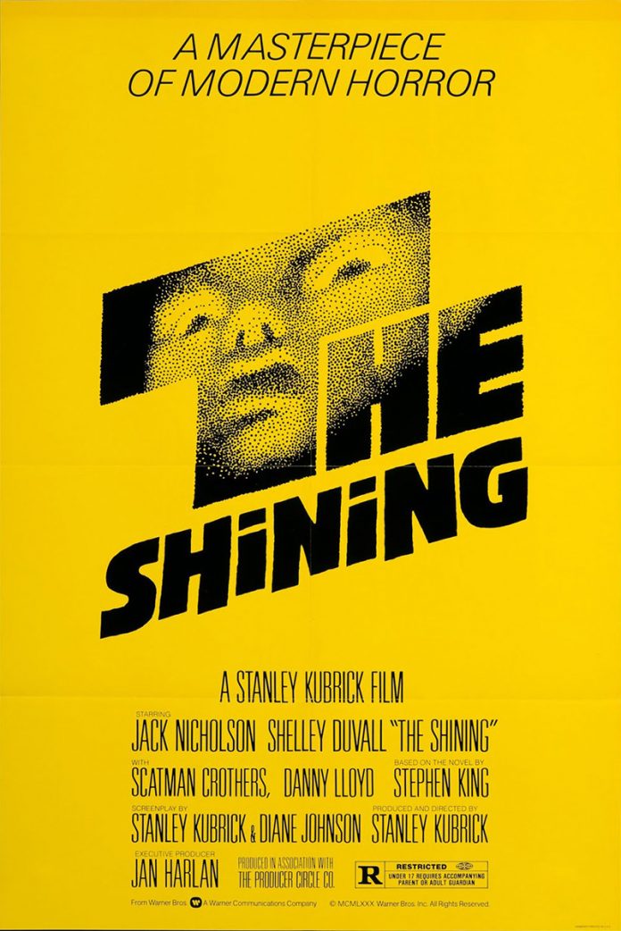 The Shining horror movie poster