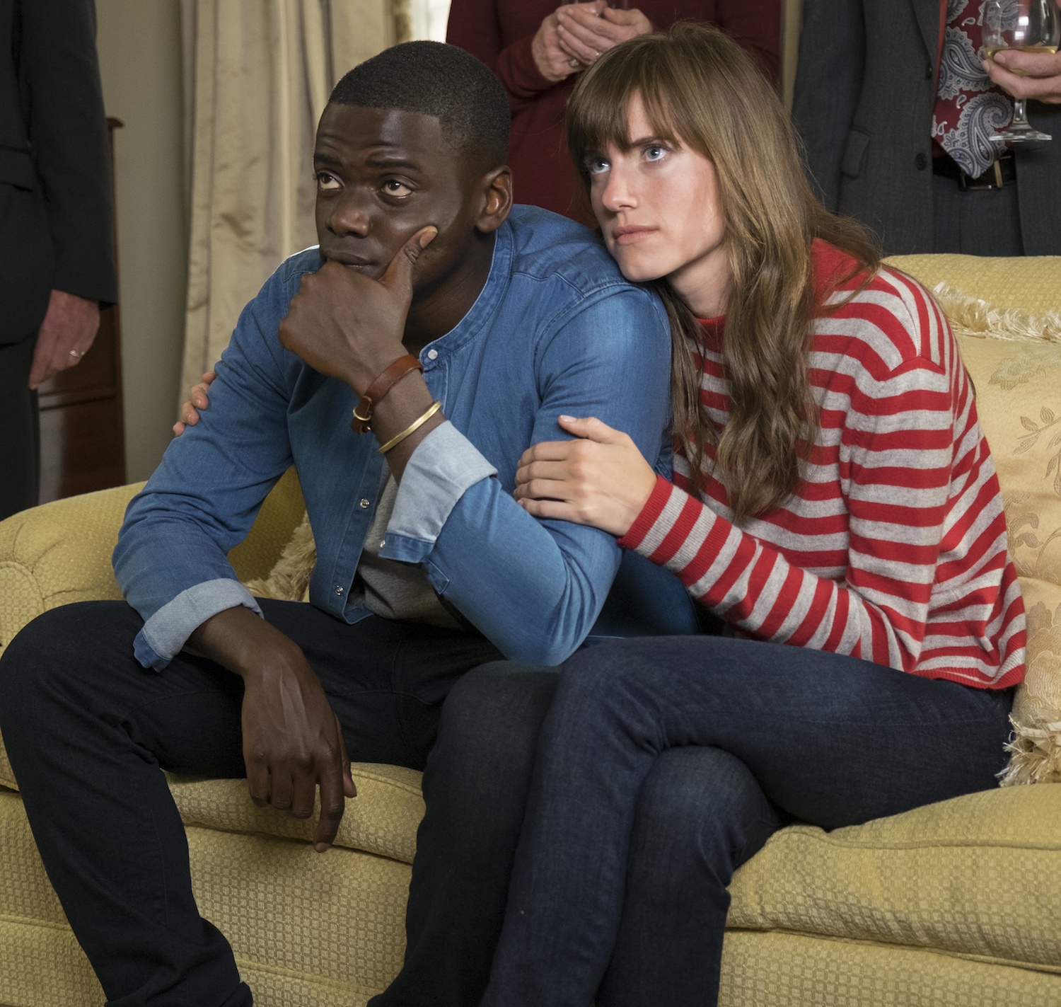 Danel Kaluuya and Allison Williams in Get Out