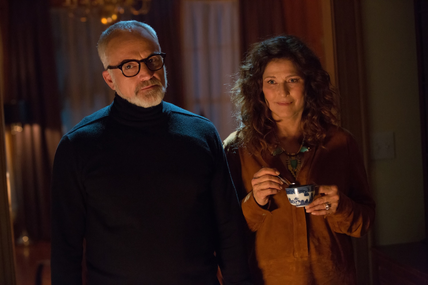 Bradley Whitford and Catherine Keener in Get Out