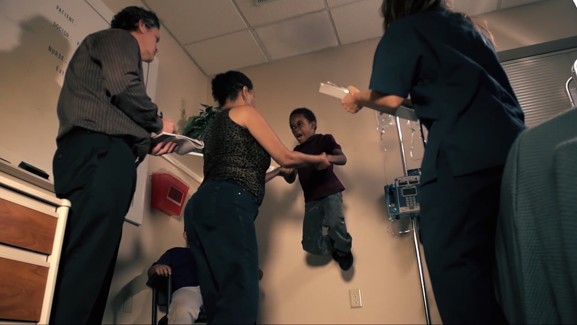 A scene from the horror movie documentary Demon House.