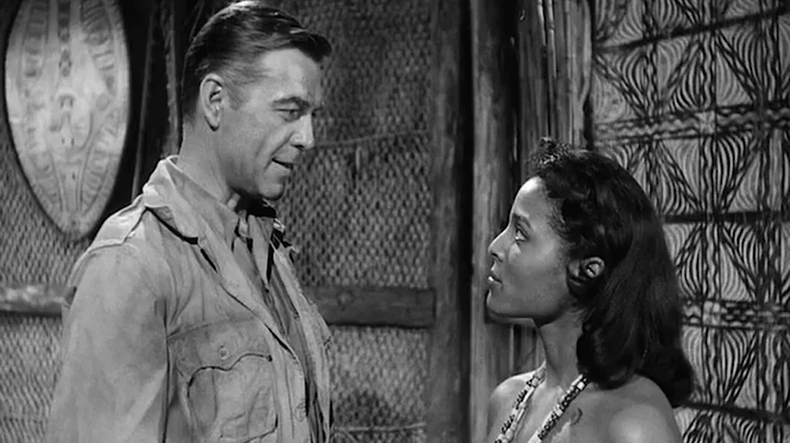 A scene from the horror movie The Leech Woman