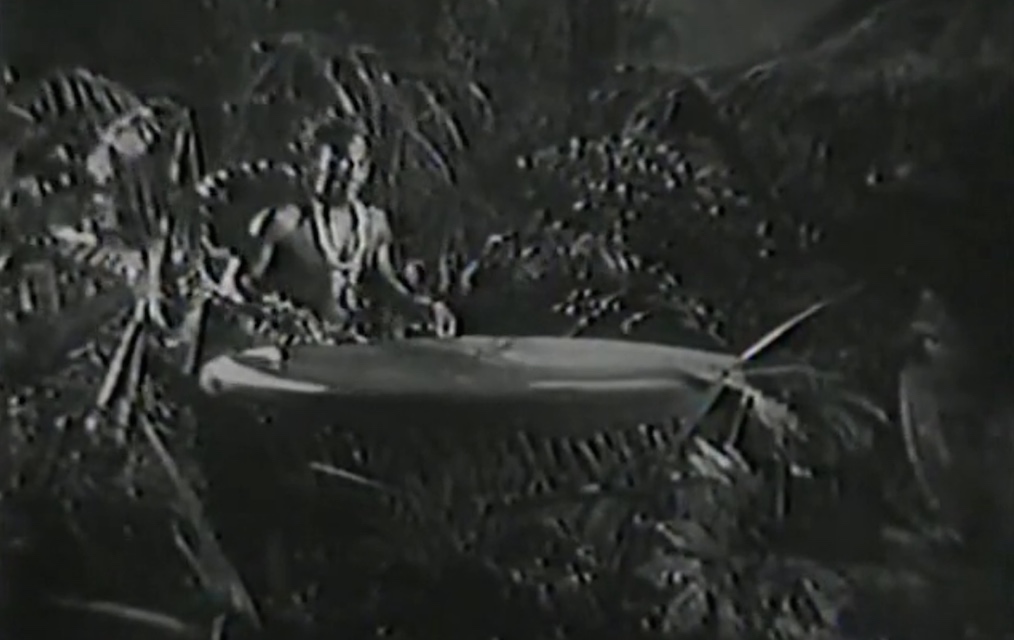 A scene from The Vampire's Ghost horror movie