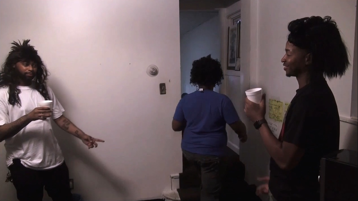 A scene from the horror movie Party Day Massacre Stories
