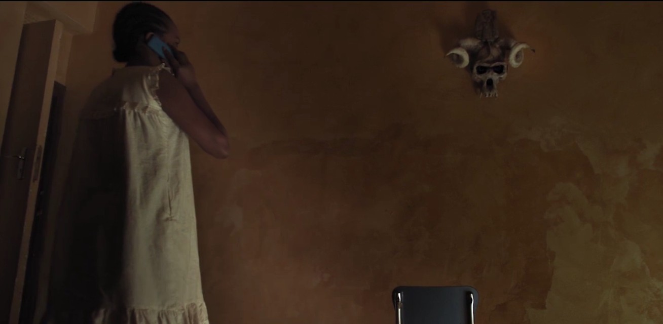 A scene from the horror movie The Tokoloshe