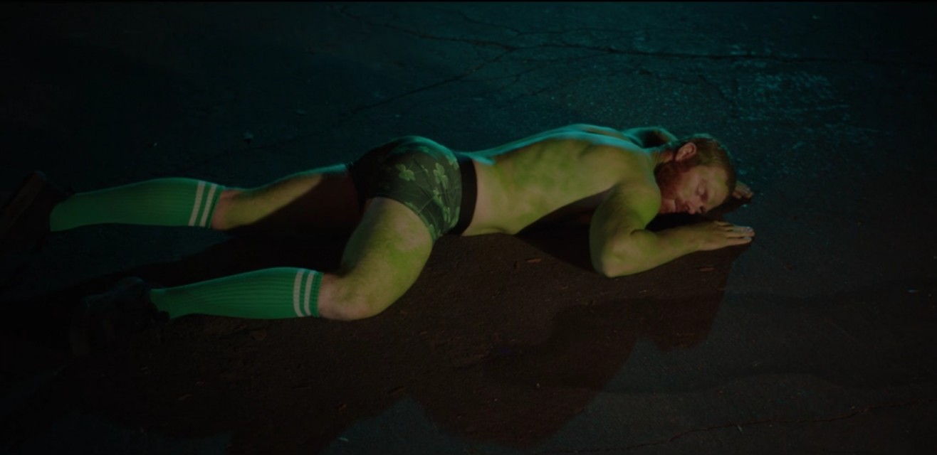 A scene from the horror movie Into the Dark: Crawlers