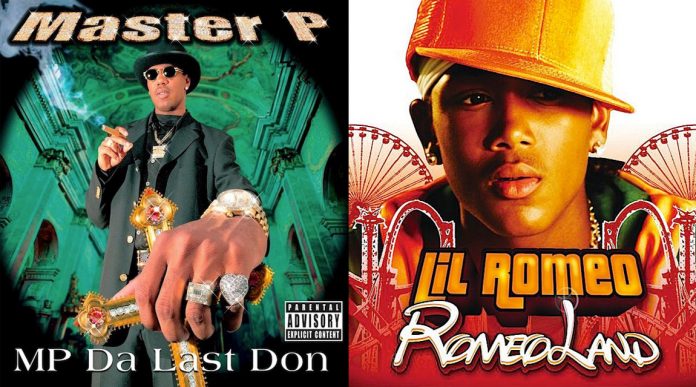 Rappers Master P and Lil' Romeo