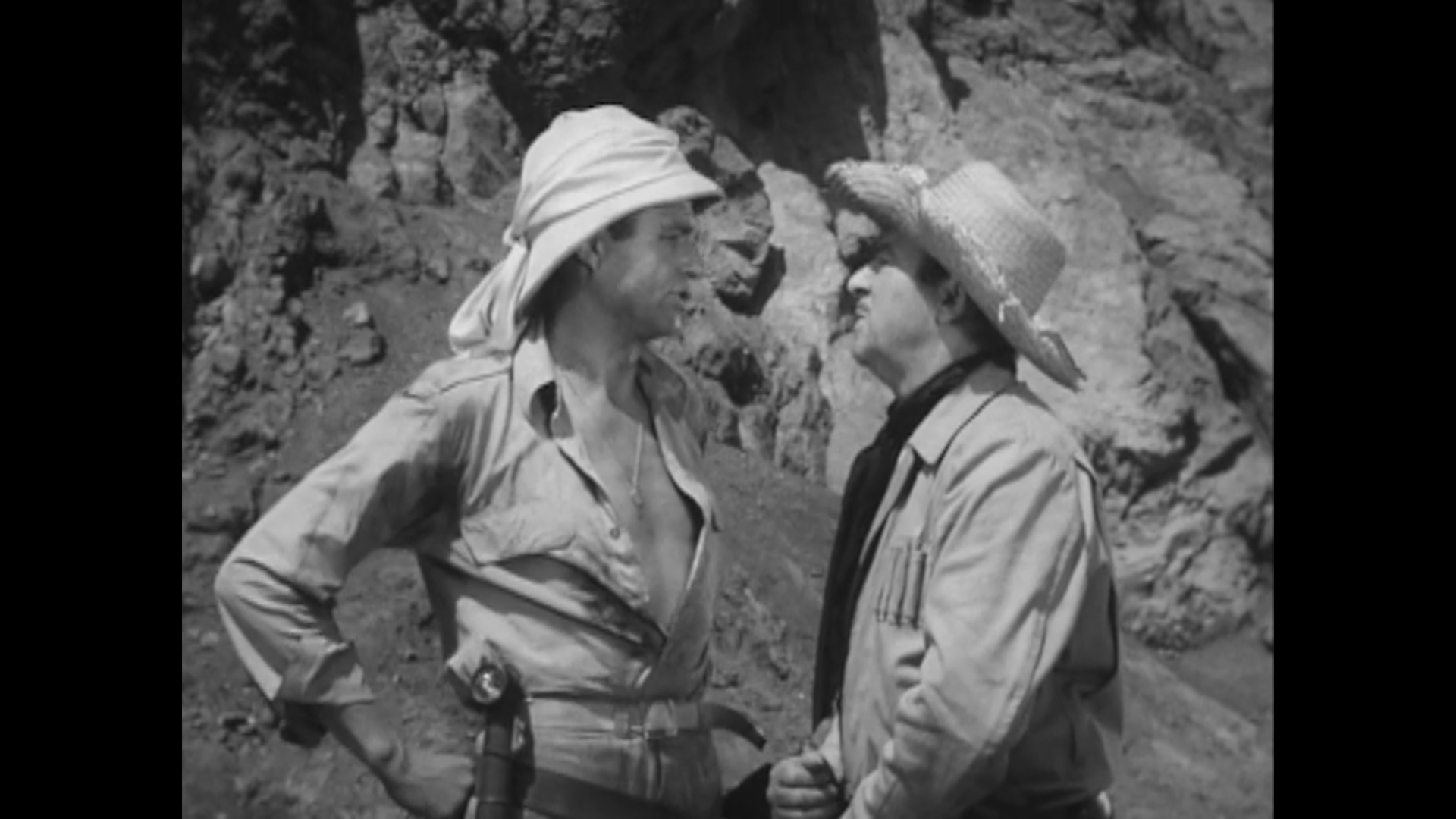 A scene from the movie Monster from Green Hell