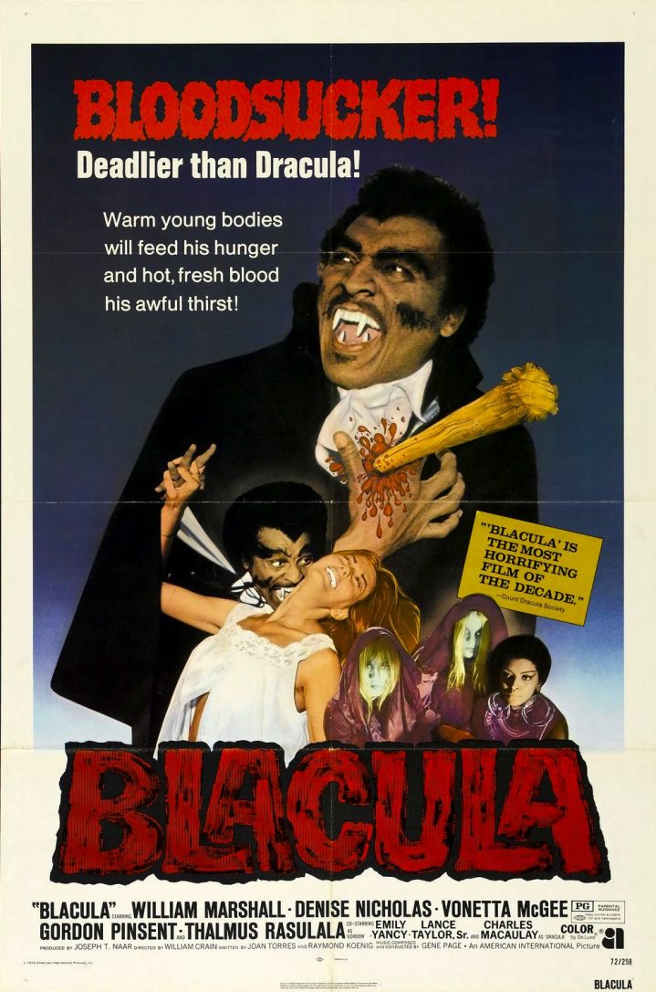 Blacula horror movie poster