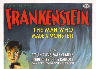 Frankenstein / Bride of Frankenstein (1931 / 1935) Frankenstein horror movie poster