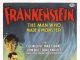 Frankenstein horror movie poster