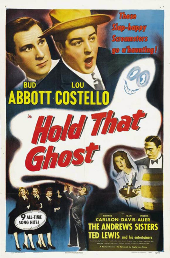 Abbott and Costello in Hold That Ghost movie poster