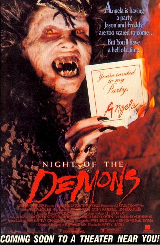 Night of the Demons horror movie poster