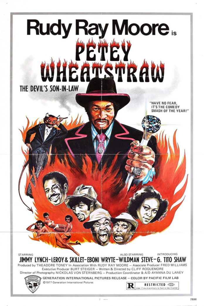 Petey Wheatstraw: The Devil's Son-in-Law horror movie poster Rudy Ray Moore blaxploitation