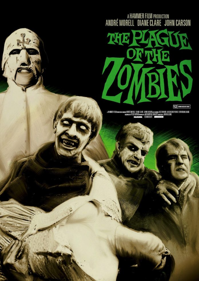 The Plague of the Zombies horror movie poster
