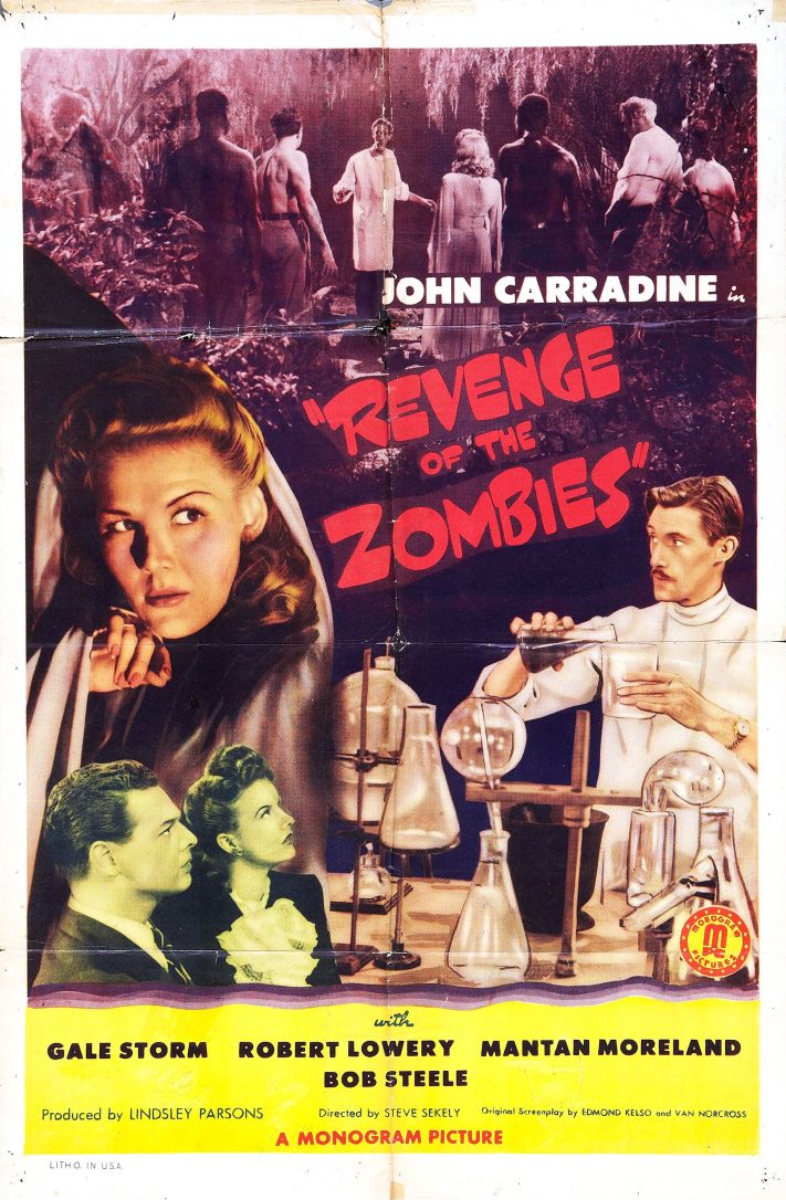 Revenge of the Zombies horror movie poster