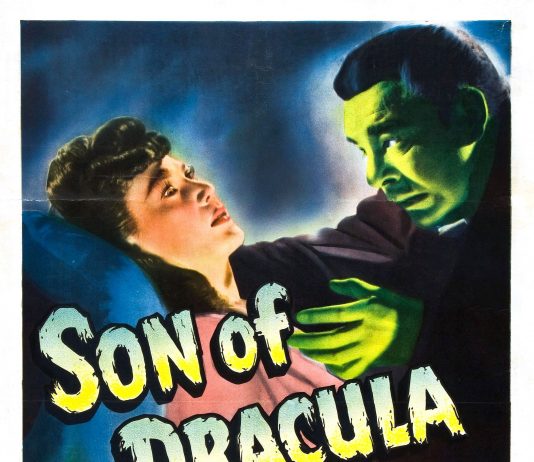 Son of Dracula (1943) Lon Chaney Jr. in Son of Dracula horror movie poster