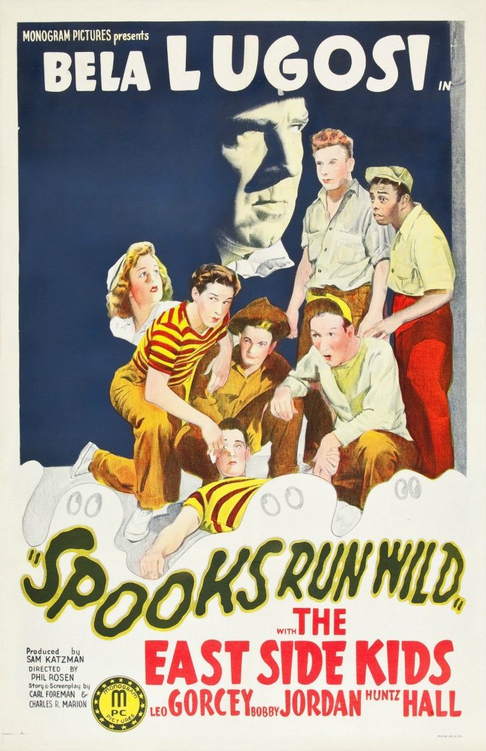 Bela Lugosi in Spooks Run Wild horror movie poster