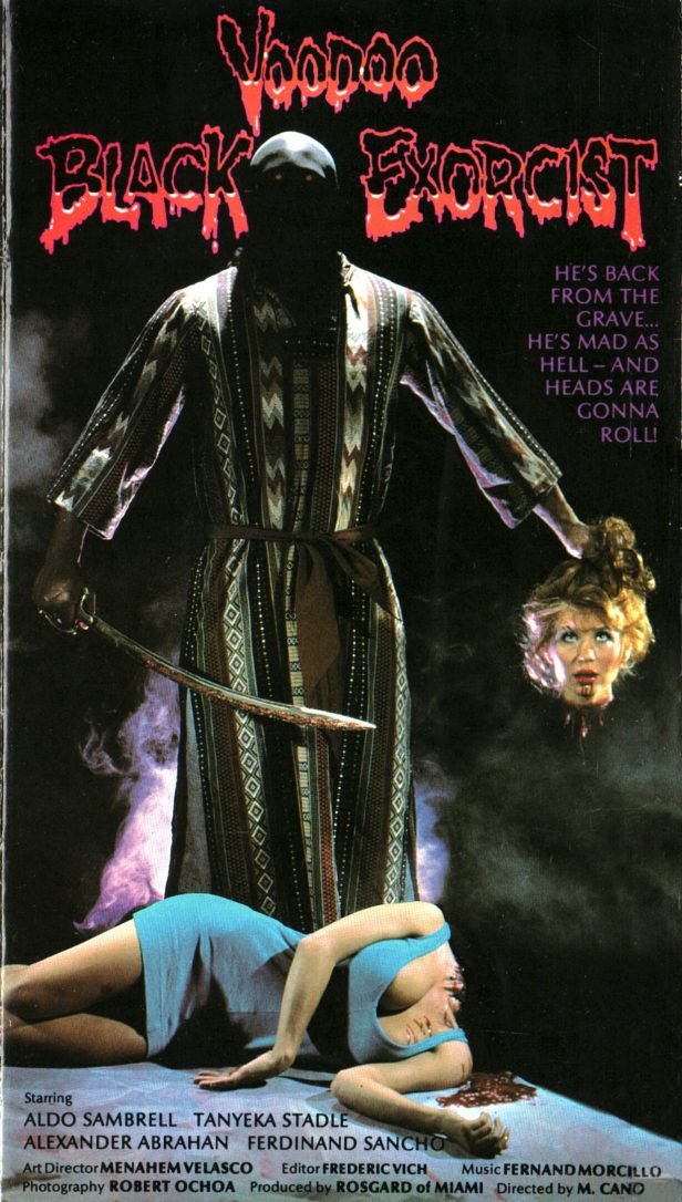 Black Voodoo Exorcist horror movie poster