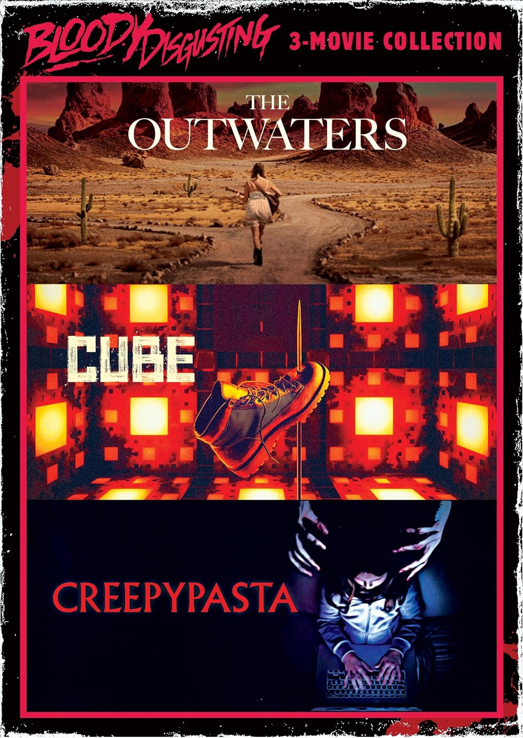 Bloody Disgusting 3-Movie Collection: The Outwaters, Cube, Creepypasta