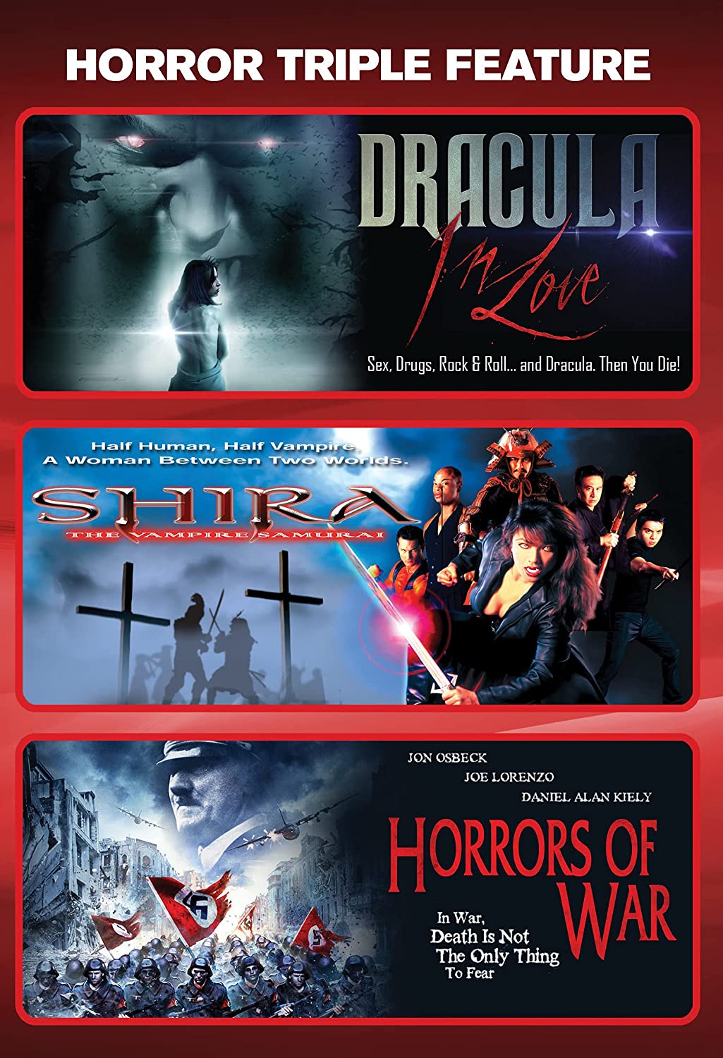 Dracula In Love + Shira: The Vampire Samurai + Horrors Of War Triple Feature