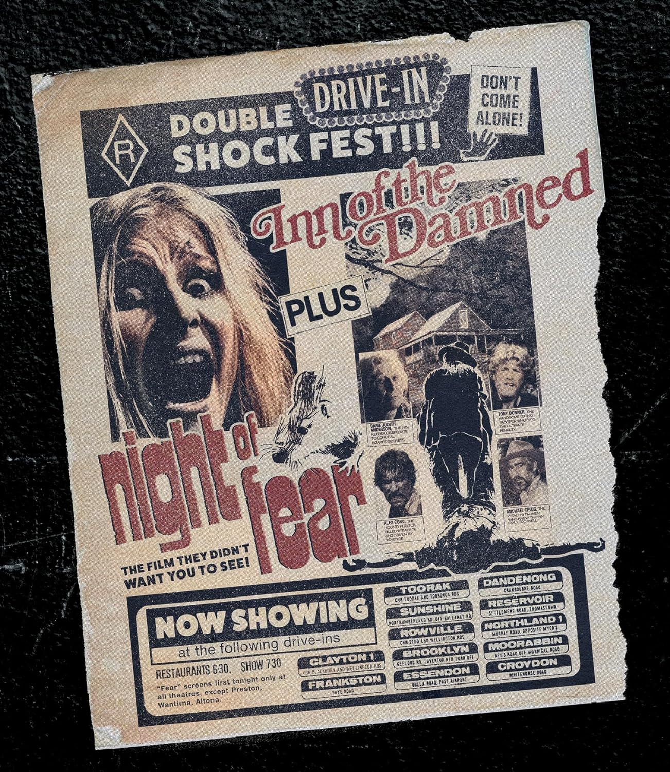 Double Drive-In Shock Fest: Inn of the Damned + Night of Fear