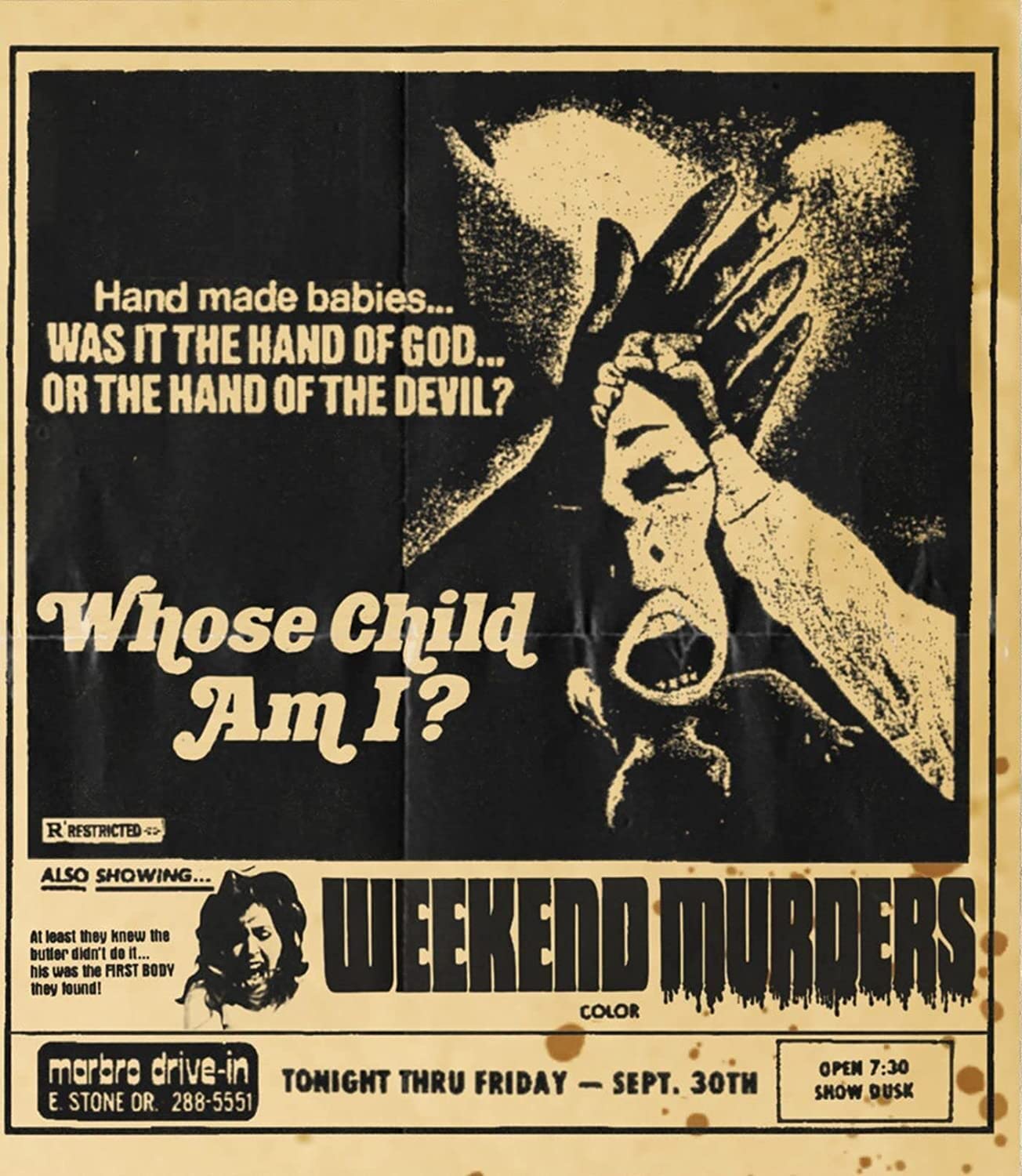 Whose Child Am I? + Weekend Murders