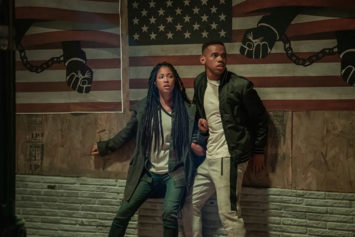 A scene from the movie The First Purge