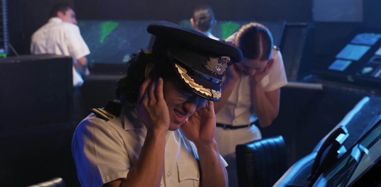 A scene from the horror movie Titanic 666