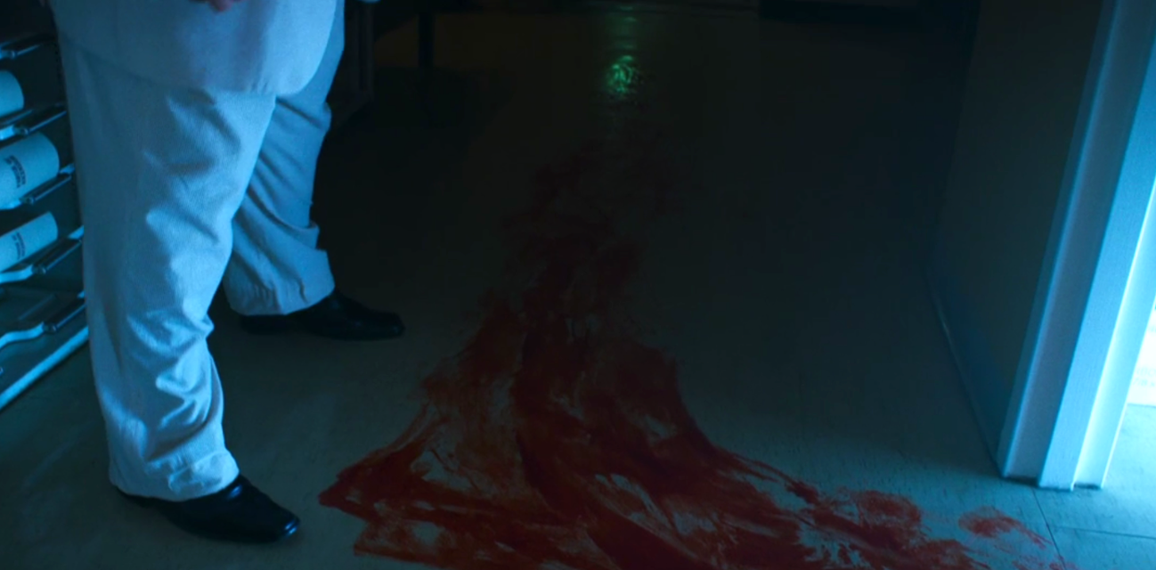 A scene from the horror movie Blackstock Boneyard