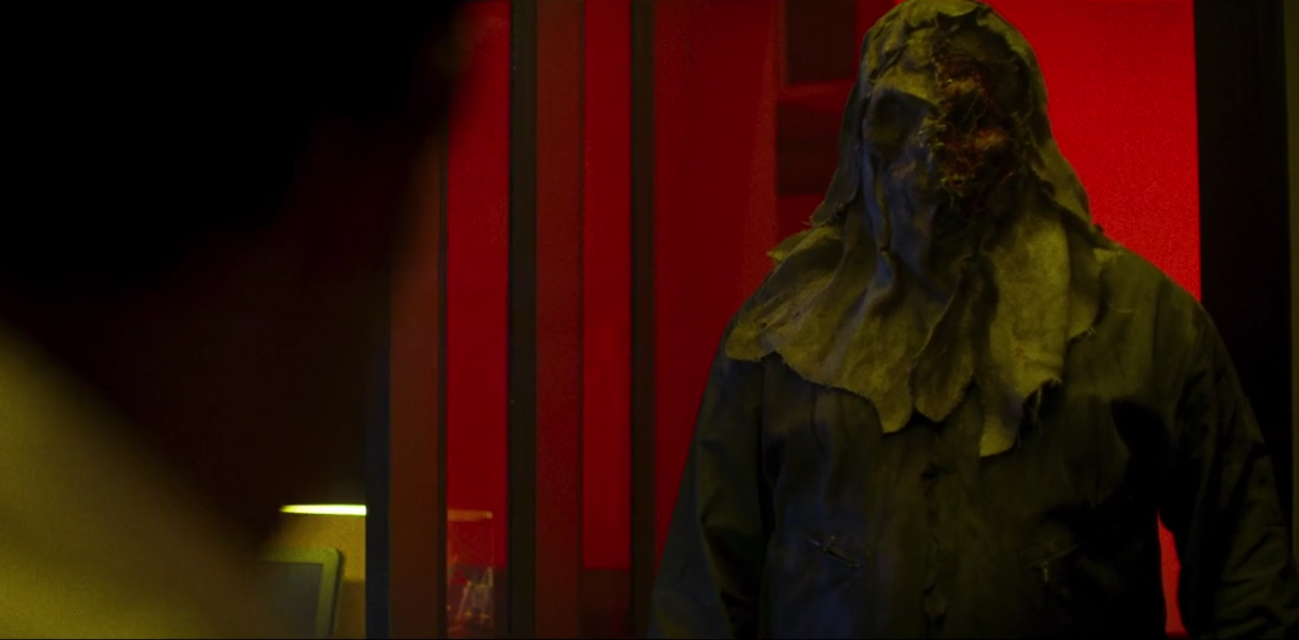 A scene from the horror movie Blackstock Boneyard